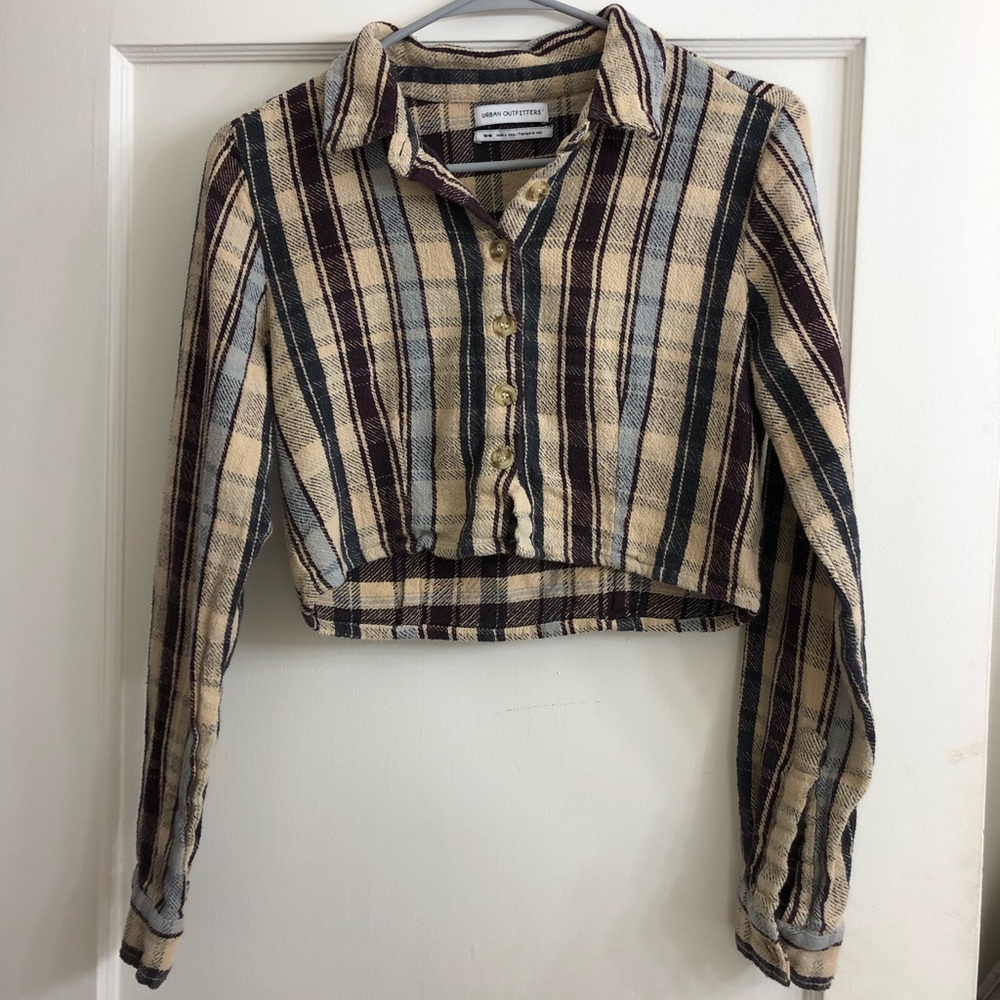 CROPPED URBAN OUTFITTERS FLANNEL
